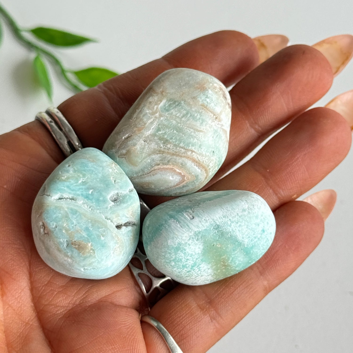 Hemimorphite Tumbled.
