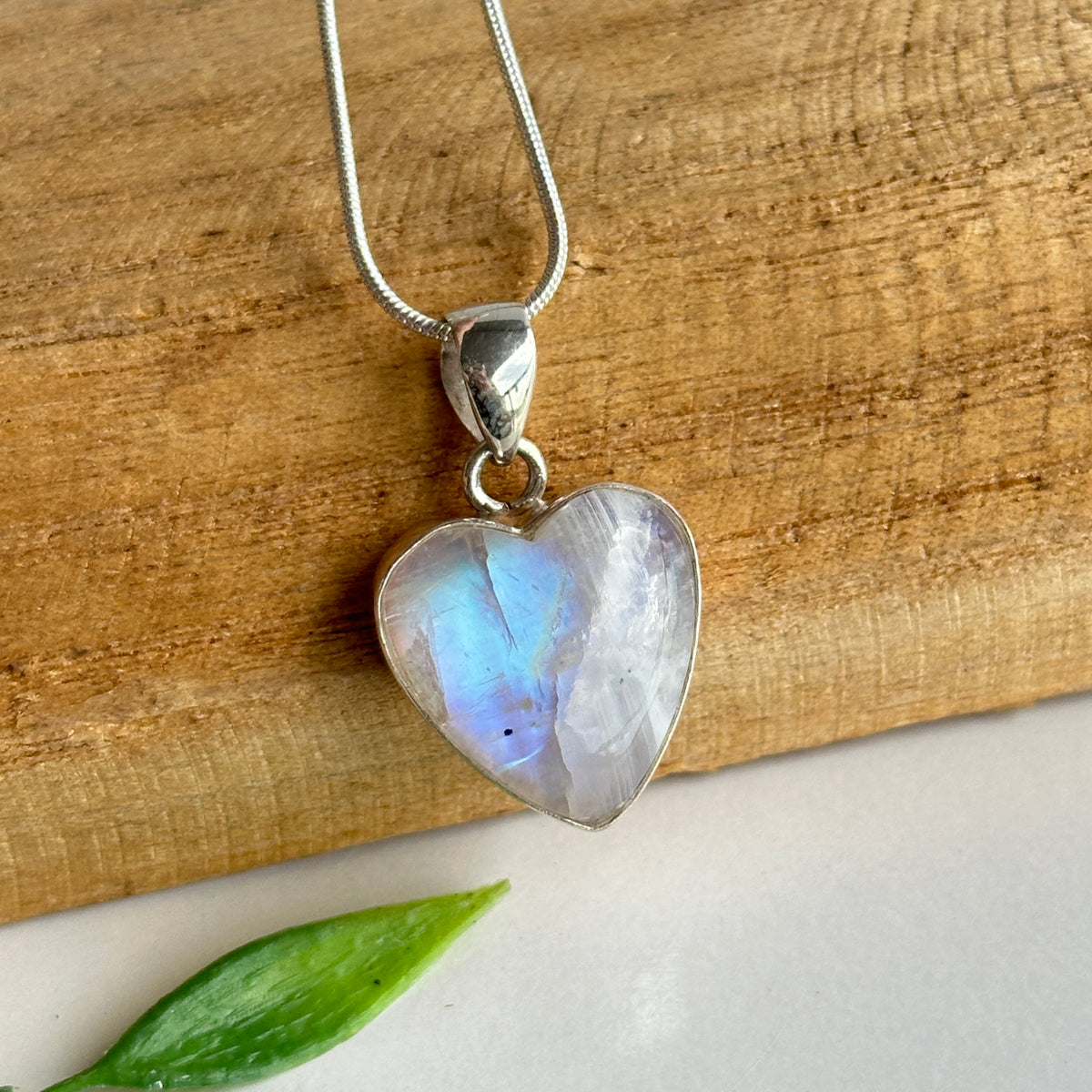 Moonstone Heart Pendant