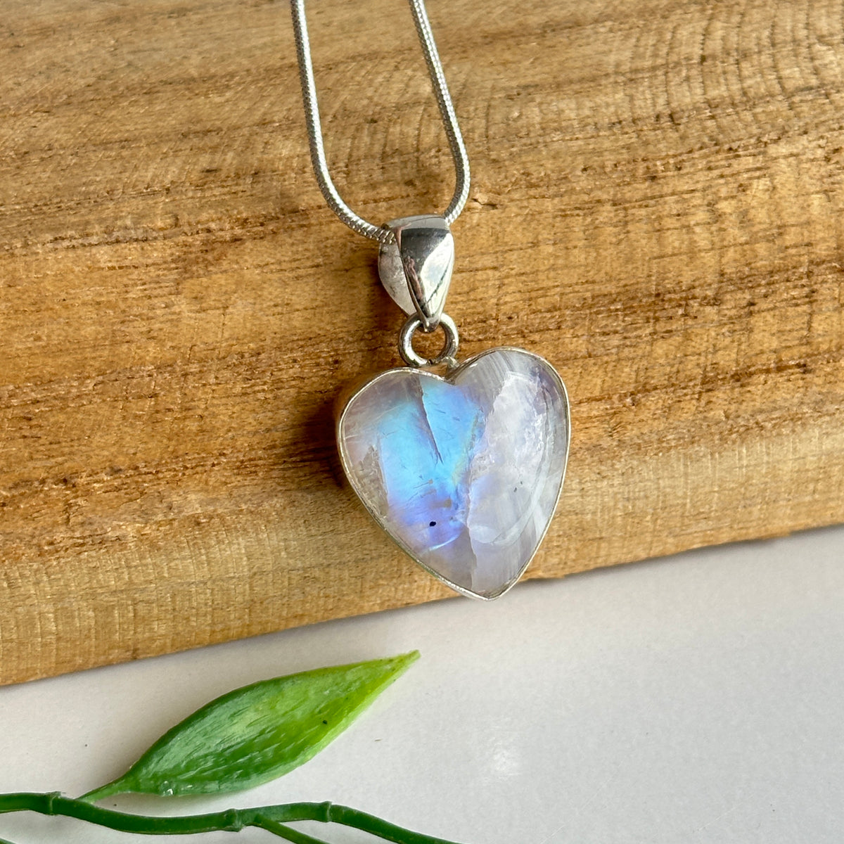 Moonstone Heart Pendant