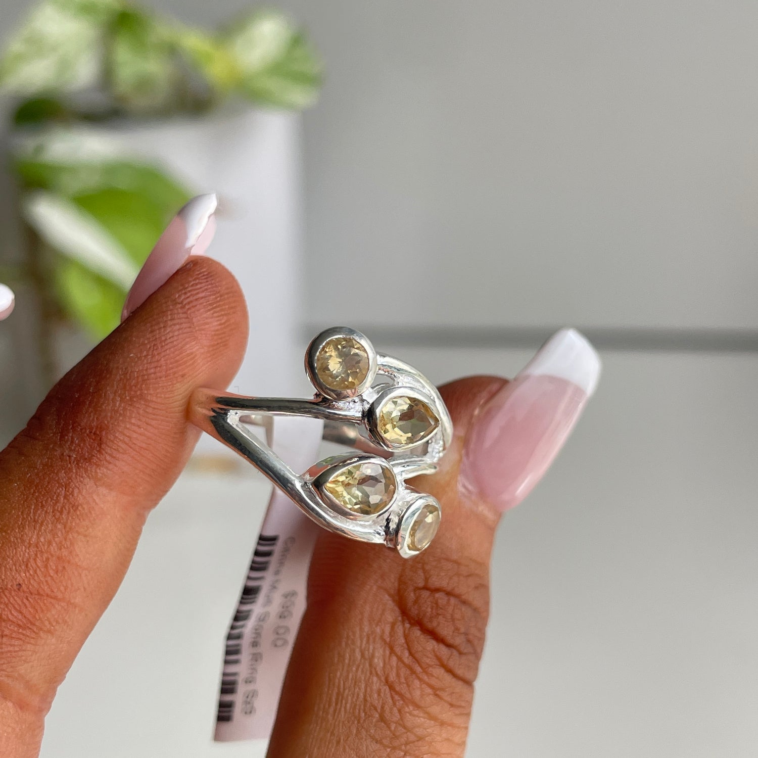 Citrine Multi Stone Ring Sz9