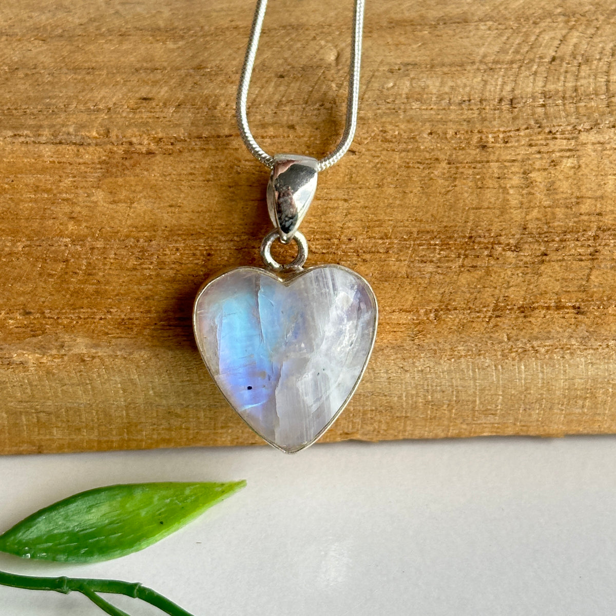 Moonstone Heart Pendant