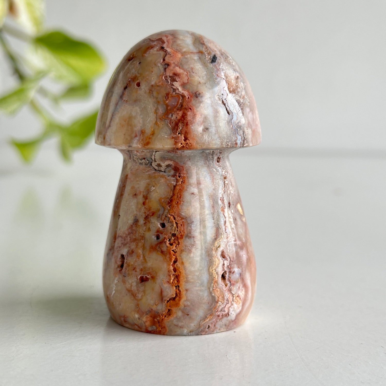 Pink Crazy Lace Agate Mushroom 7.6cm