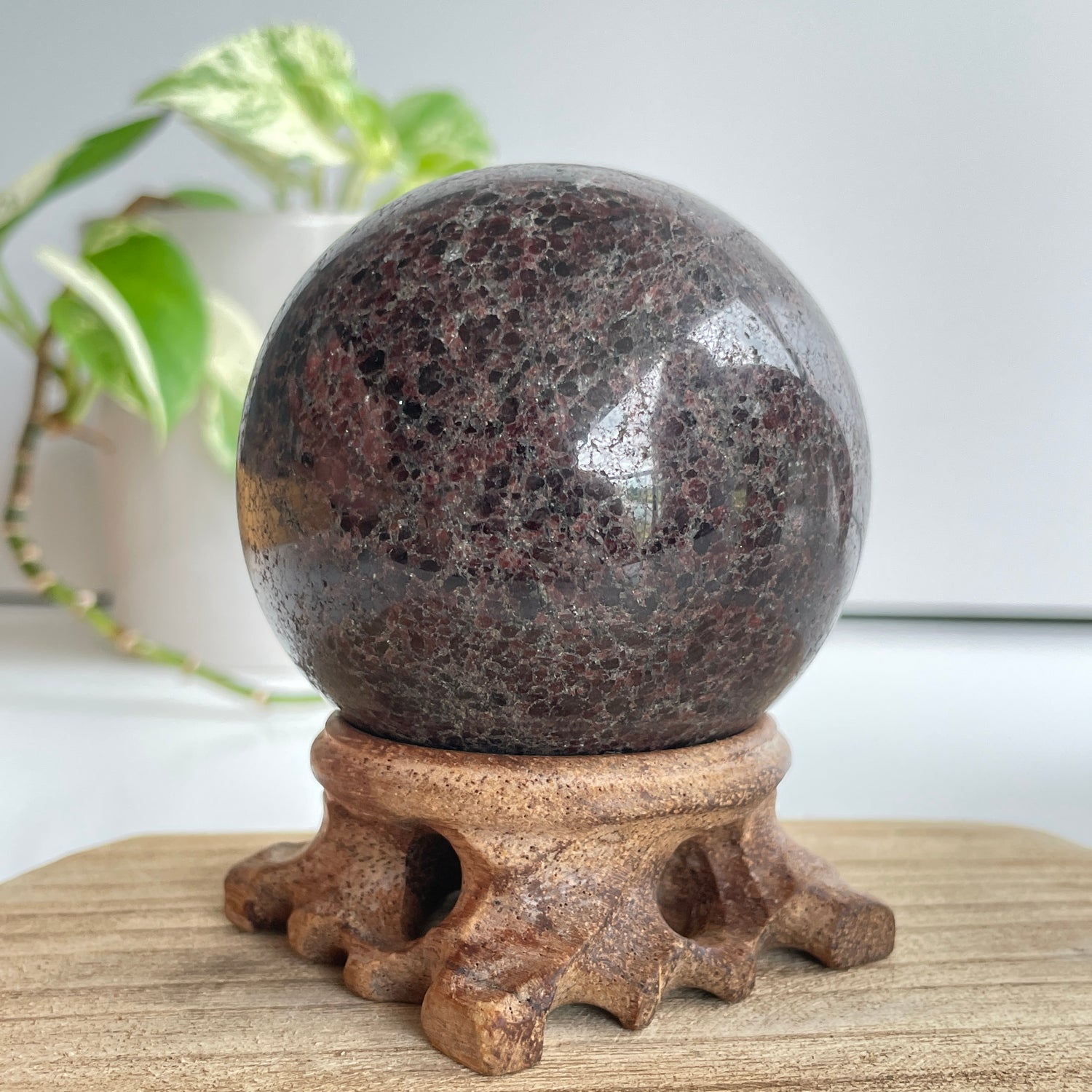 Garnet Sphere 7cm