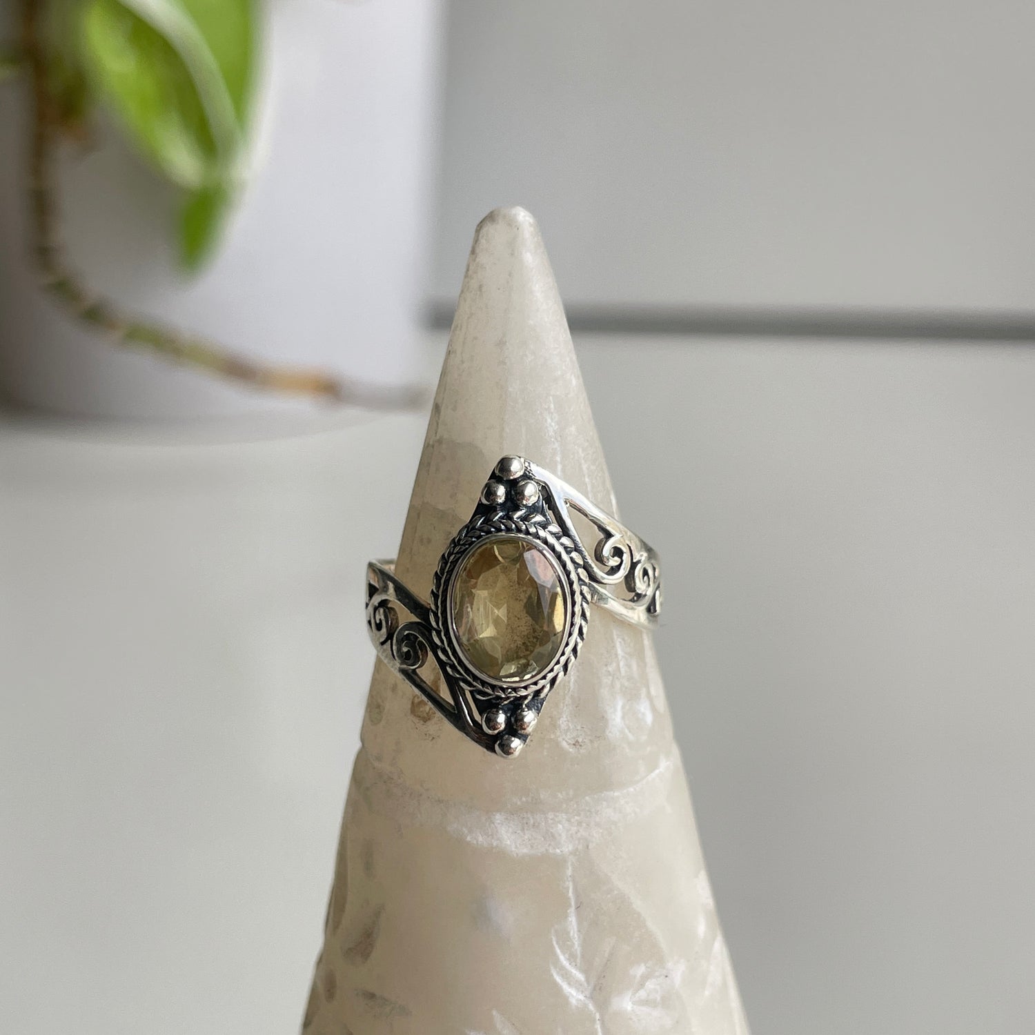 Citrine Oval Ring