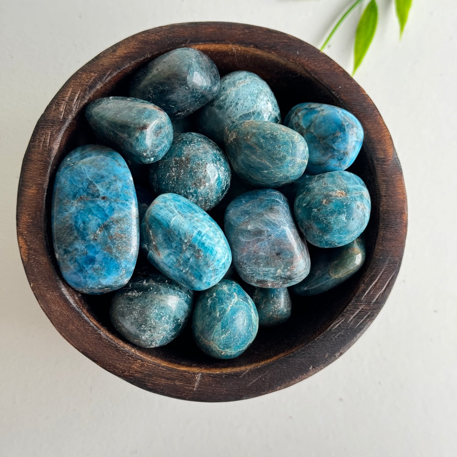 Blue Apatite Tumbled
