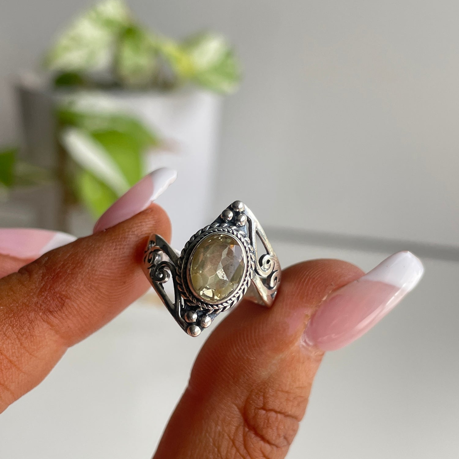 Citrine Oval Ring