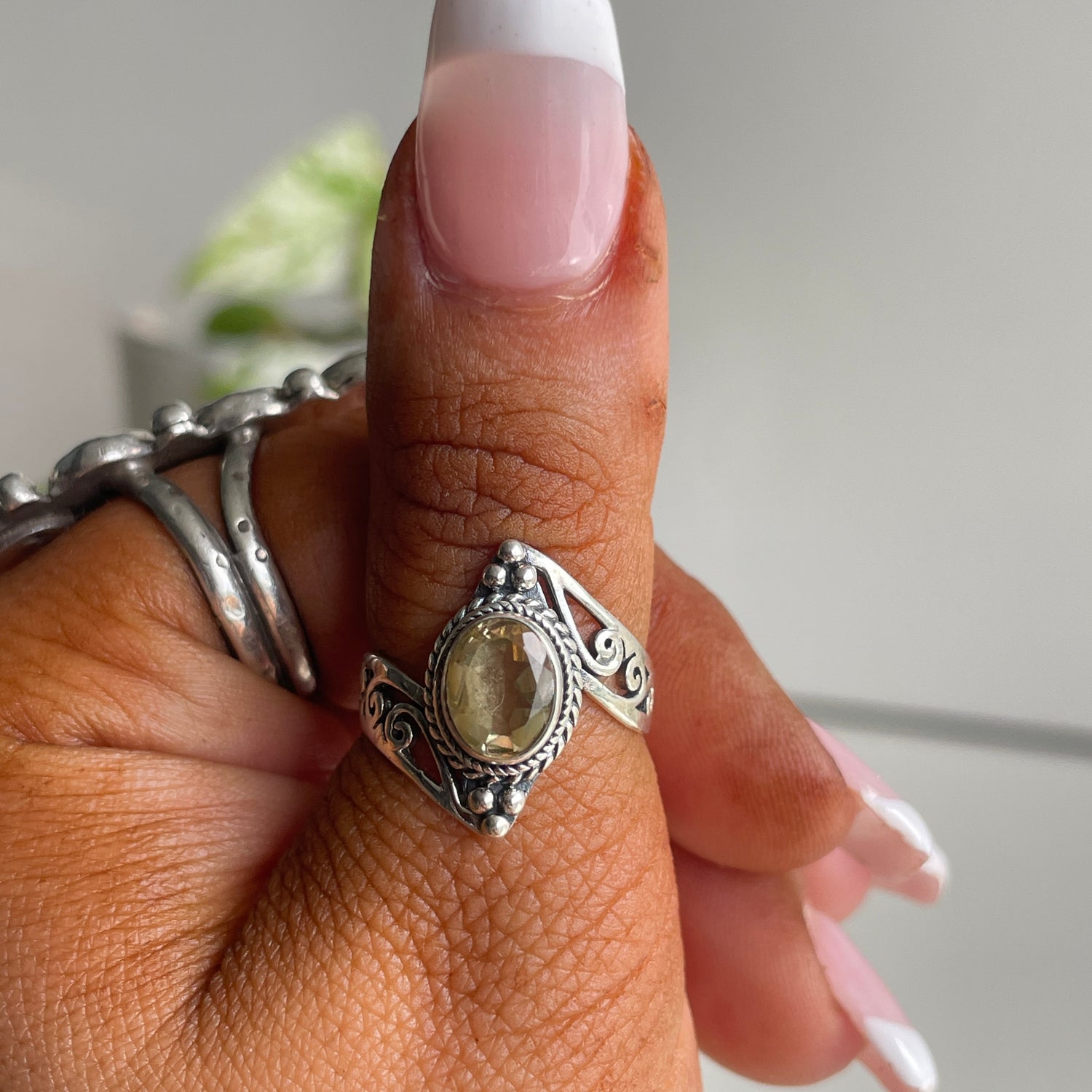 Citrine Oval Ring