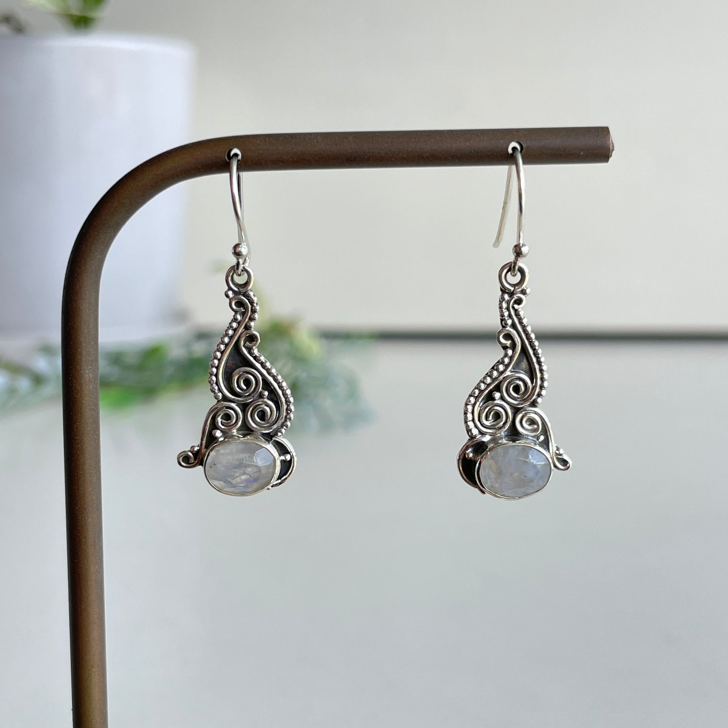 Moonstone Oval Earrings
