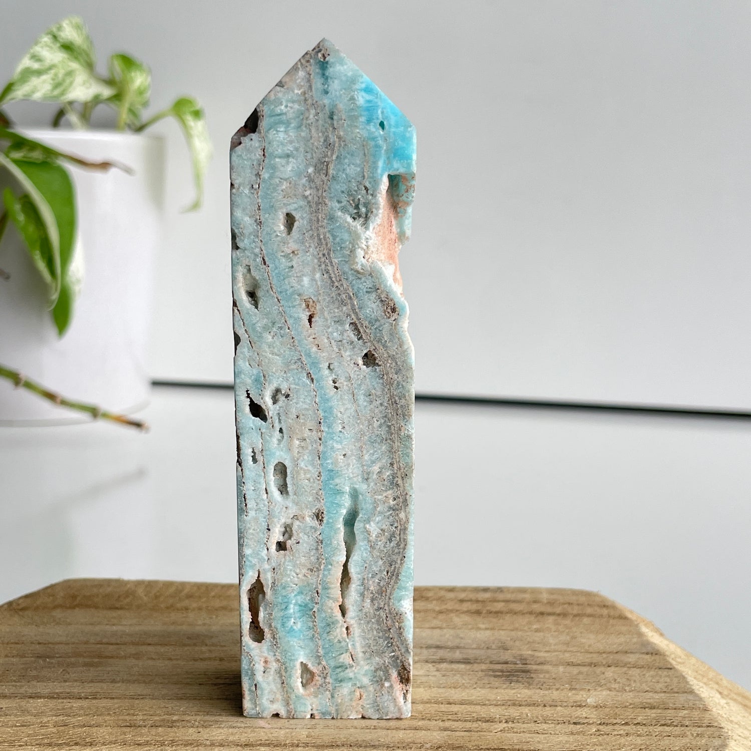 Aragonite Obelisk 12.3cm