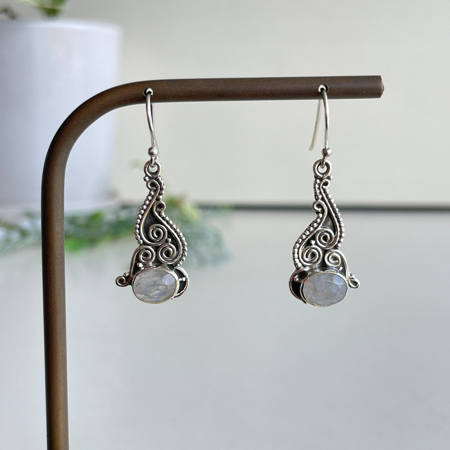 Moonstone Oval Earrings