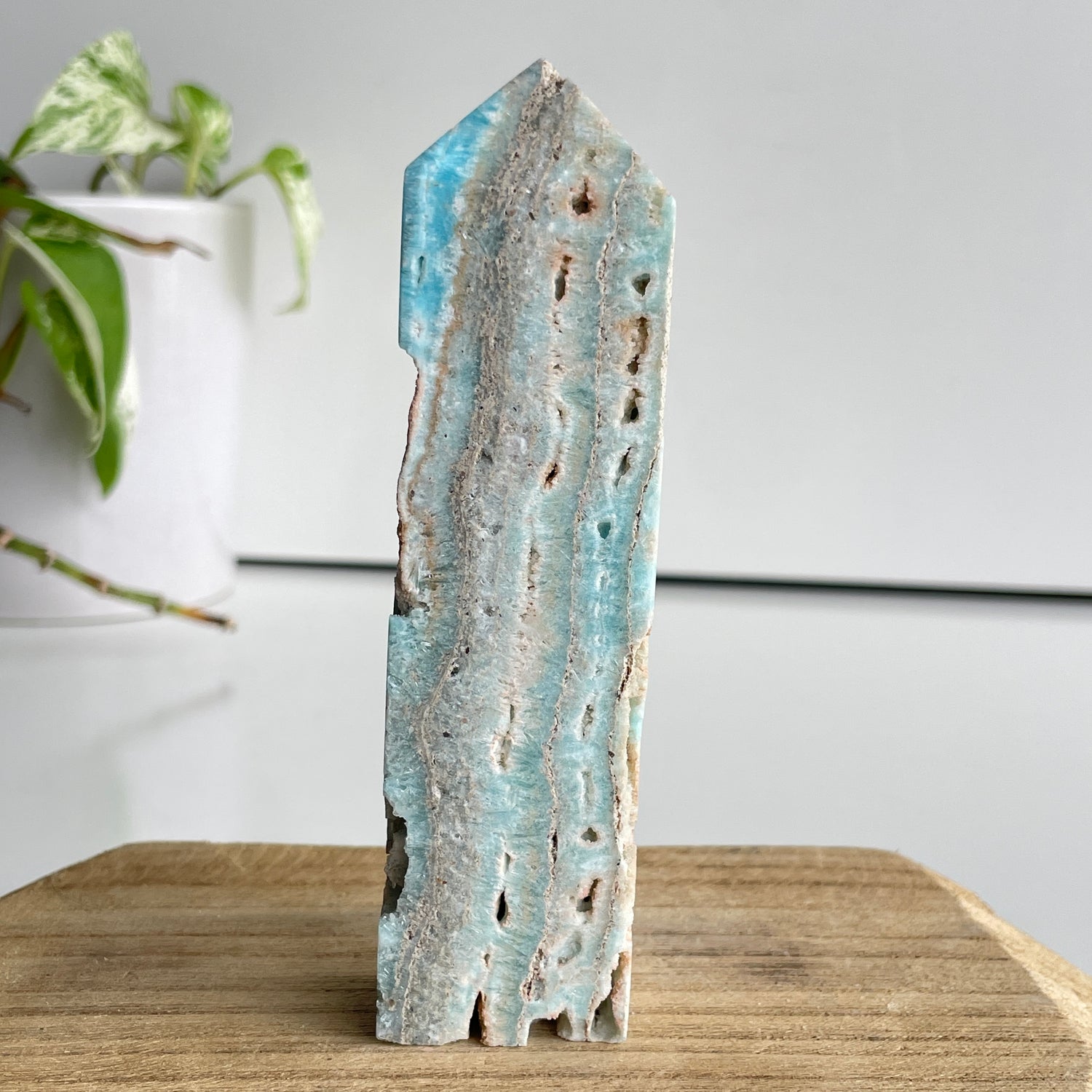 Aragonite Obelisk 12.3cm