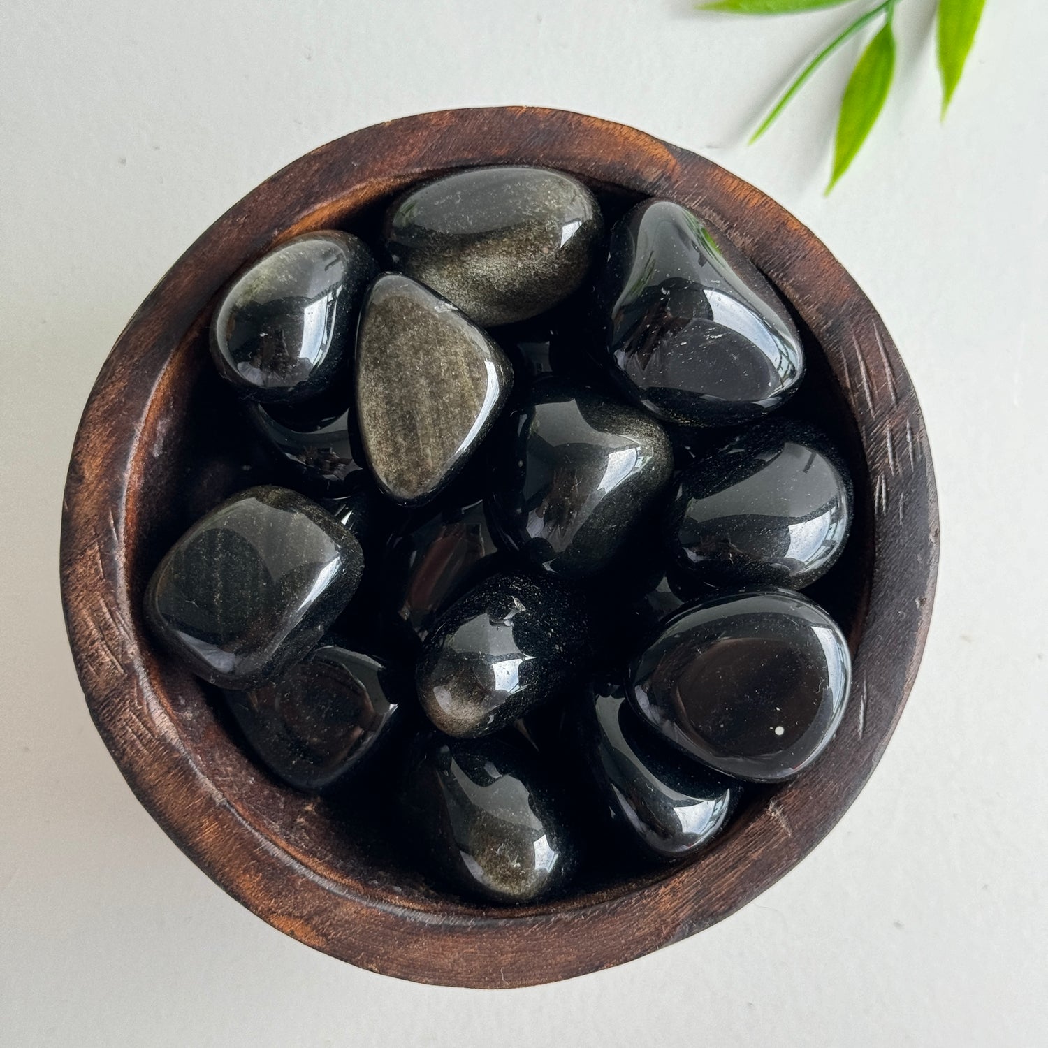 Golden Sheen Obsidian Tumbled