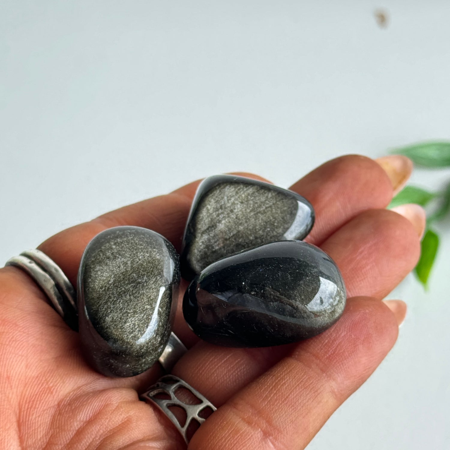 Golden Sheen Obsidian Tumbled