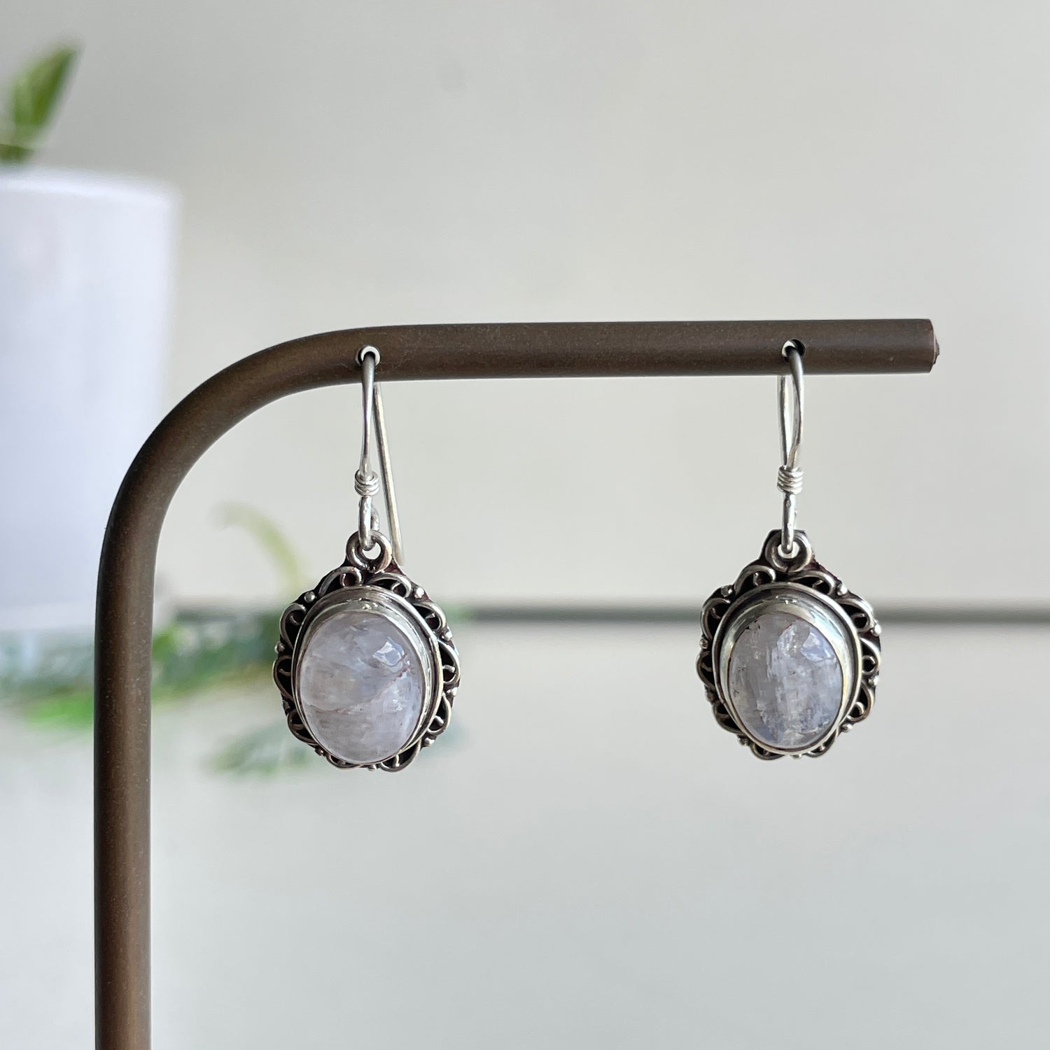 Moonstone Oval Earrings
