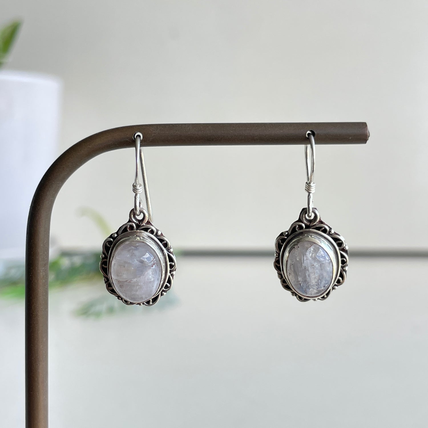 Moonstone Oval Earrings