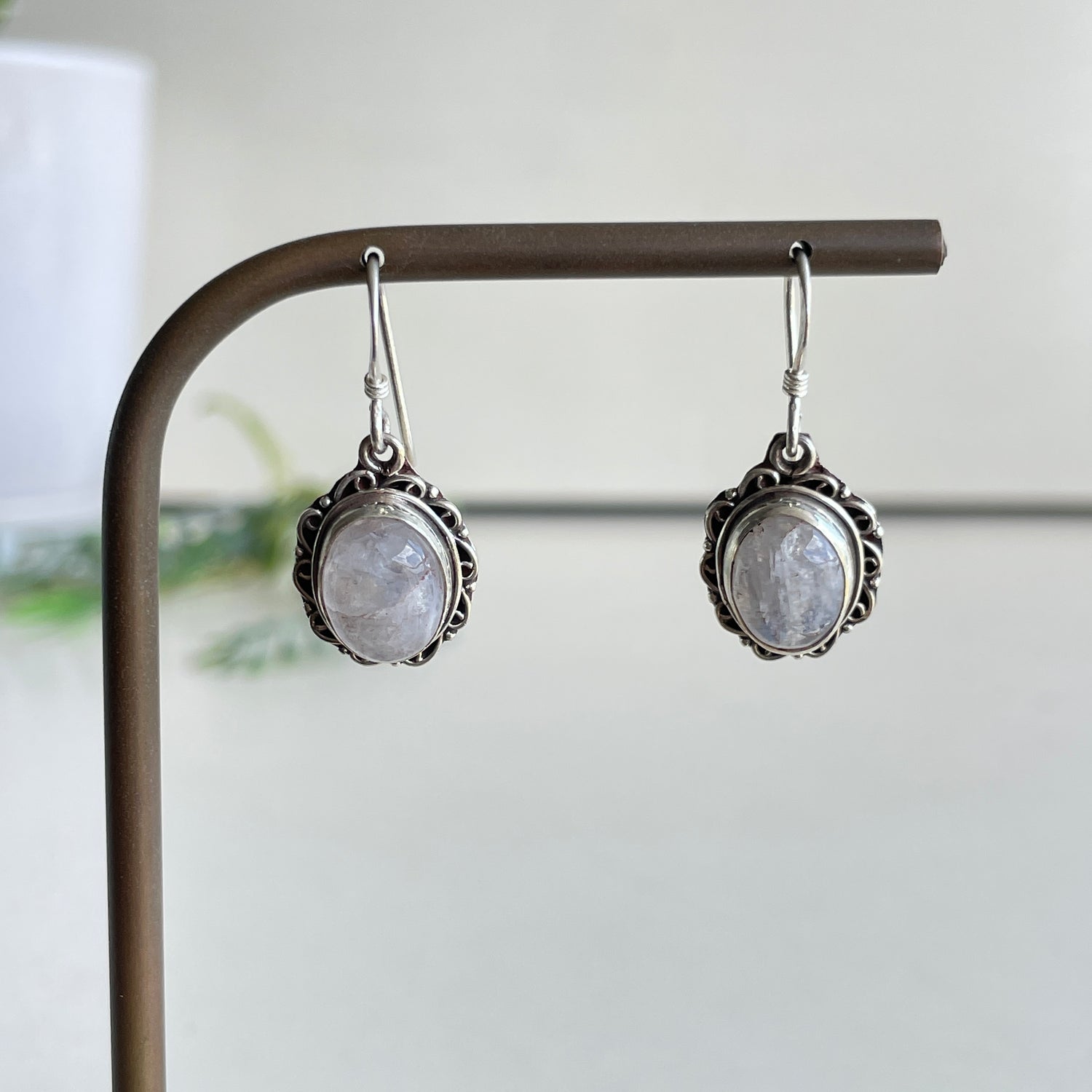 Moonstone Oval Earrings