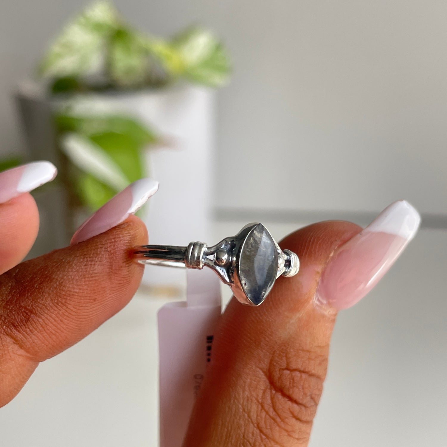 Labradorite Marquise Ring