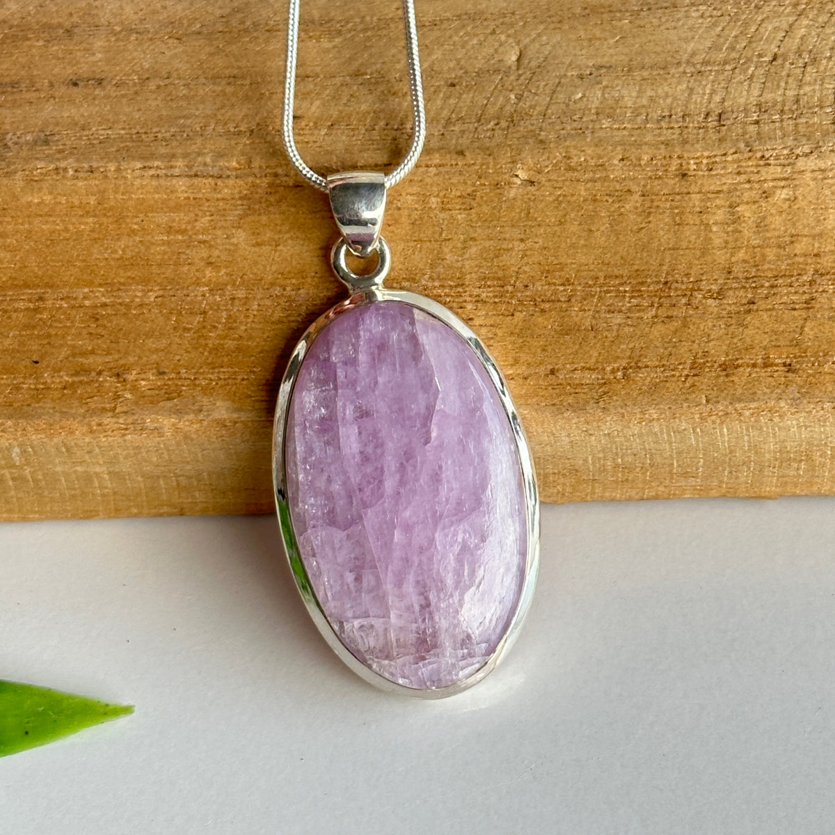 Kunzite Oval Pendant