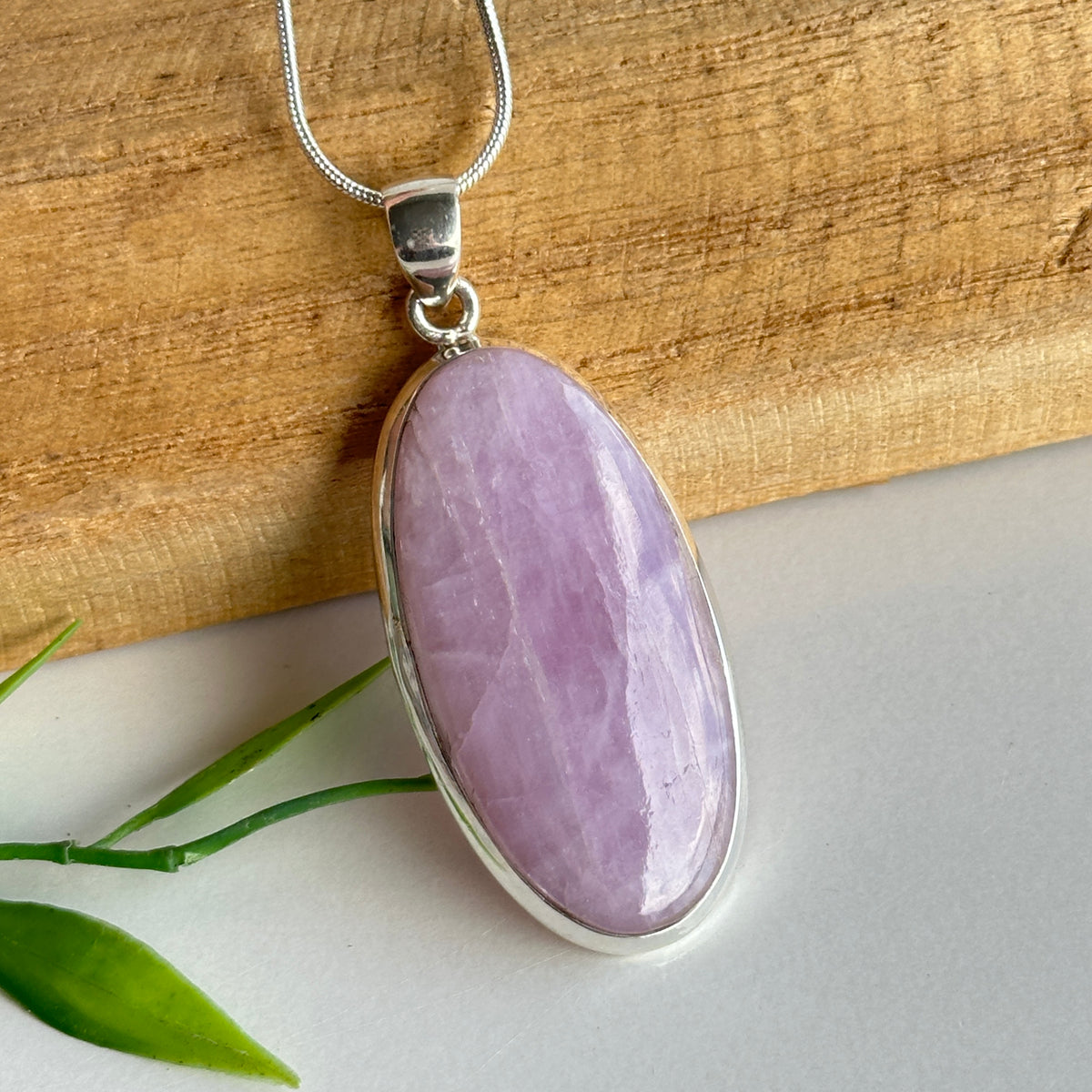 Kunzite Oval Pendant