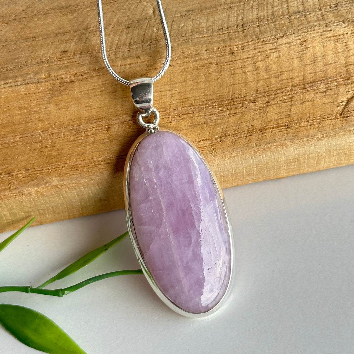 Kunzite Oval Pendant