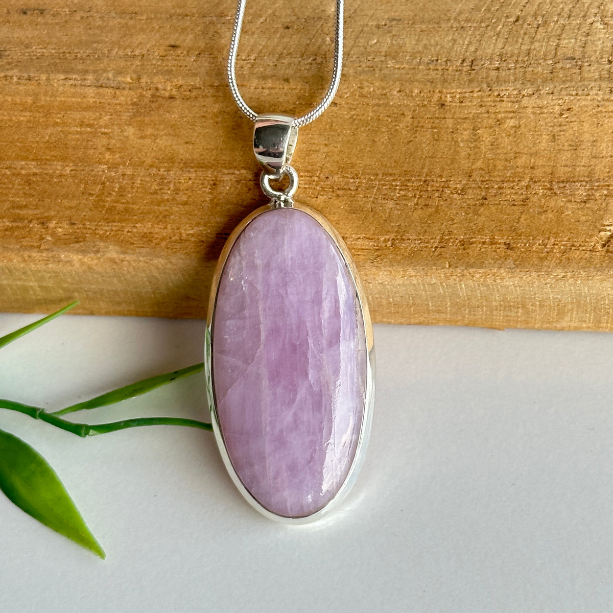 Kunzite Oval Pendant