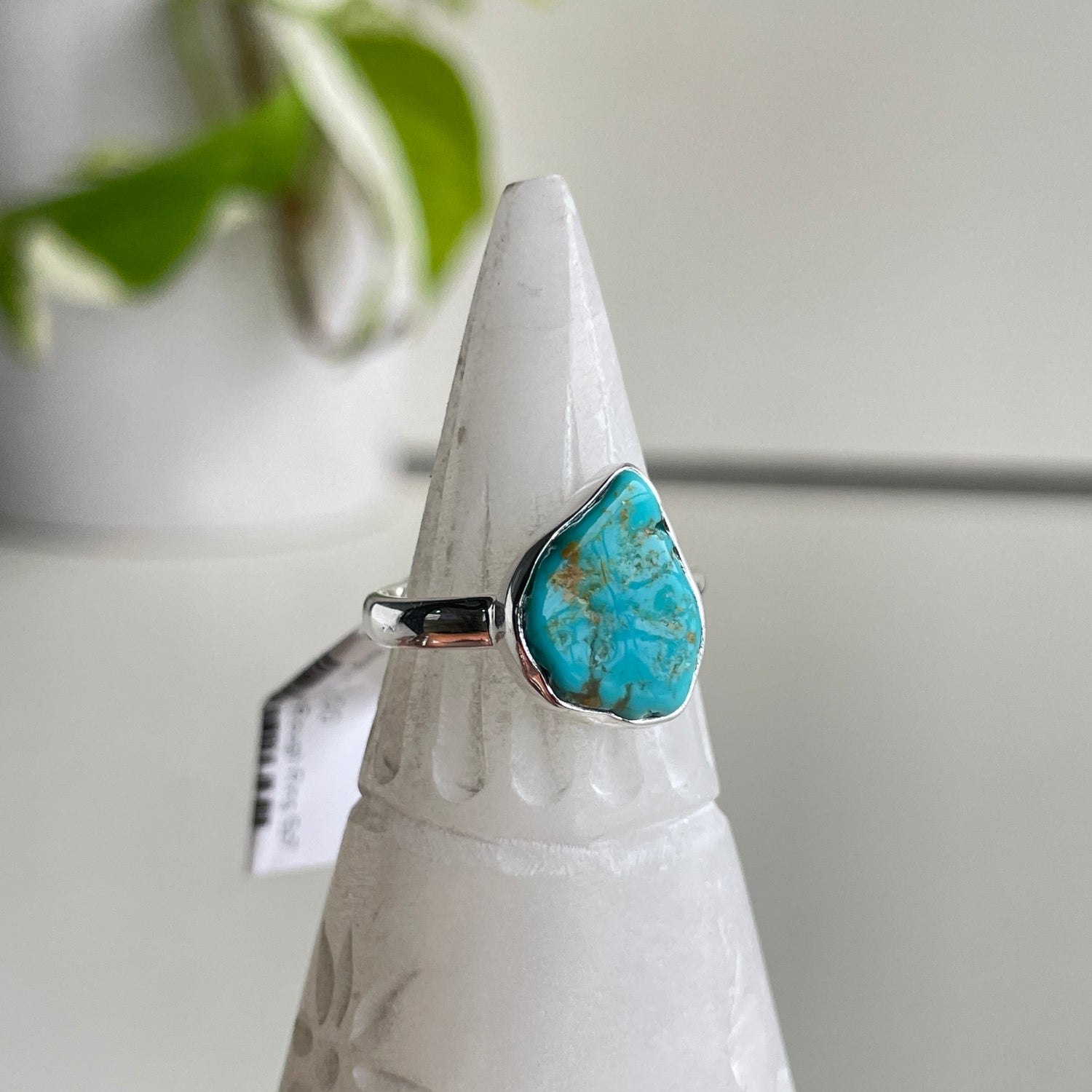 Kingman Turquoise Rough Ring Sz7