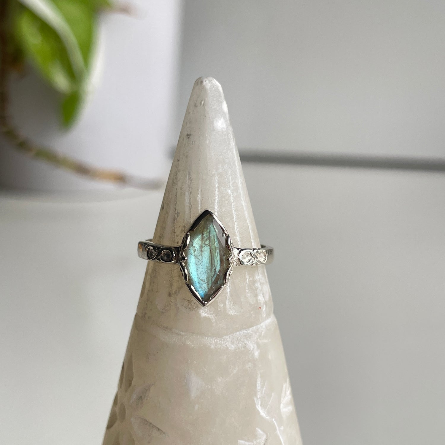 Labradorite Marquise Ring