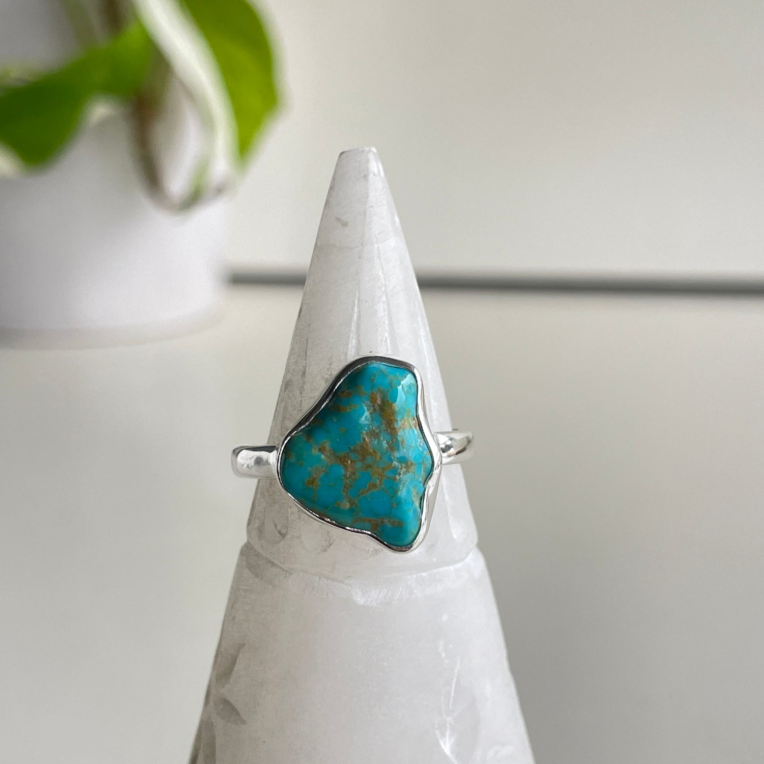 Kingman Turquoise Rough Ring Sz9.5
