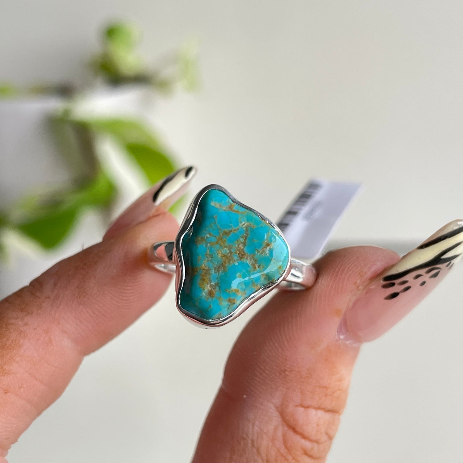 Kingman Turquoise Rough Ring Sz9.5