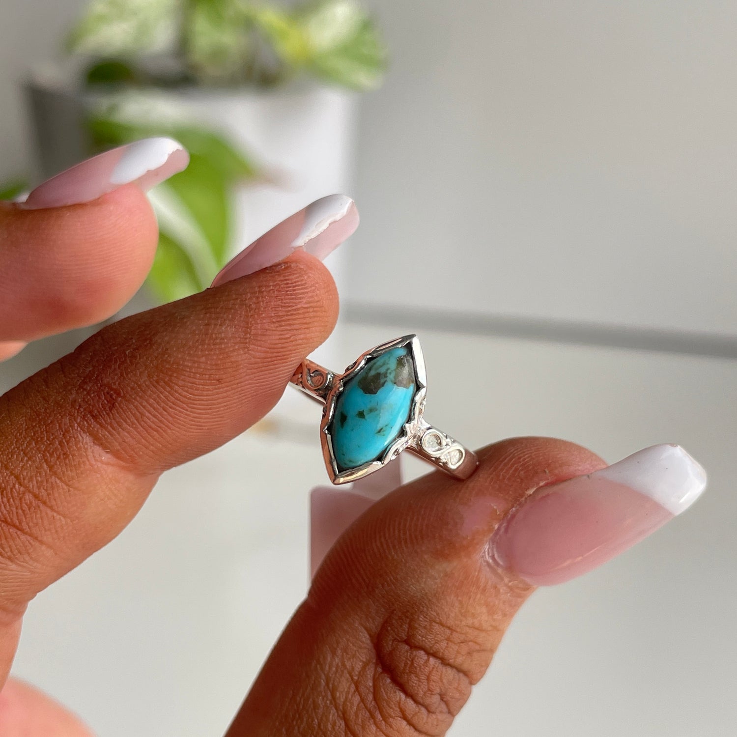 Turquoise Marquise Ring