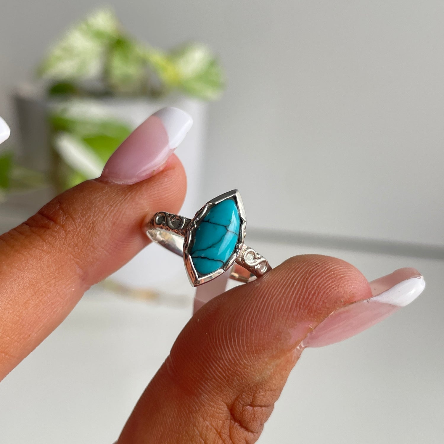 Turquoise Marquise Ring