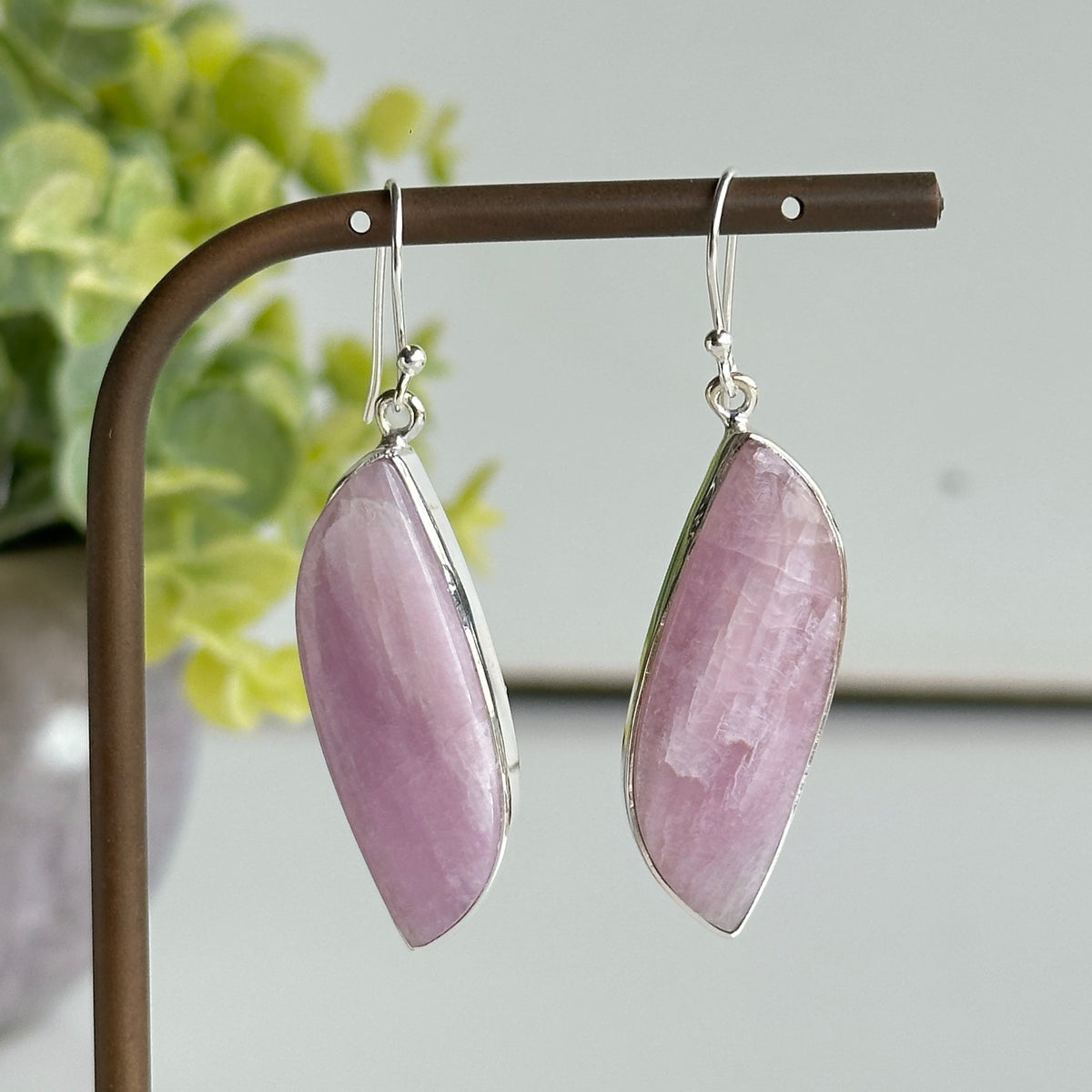 Kunzite Wave Earrings
