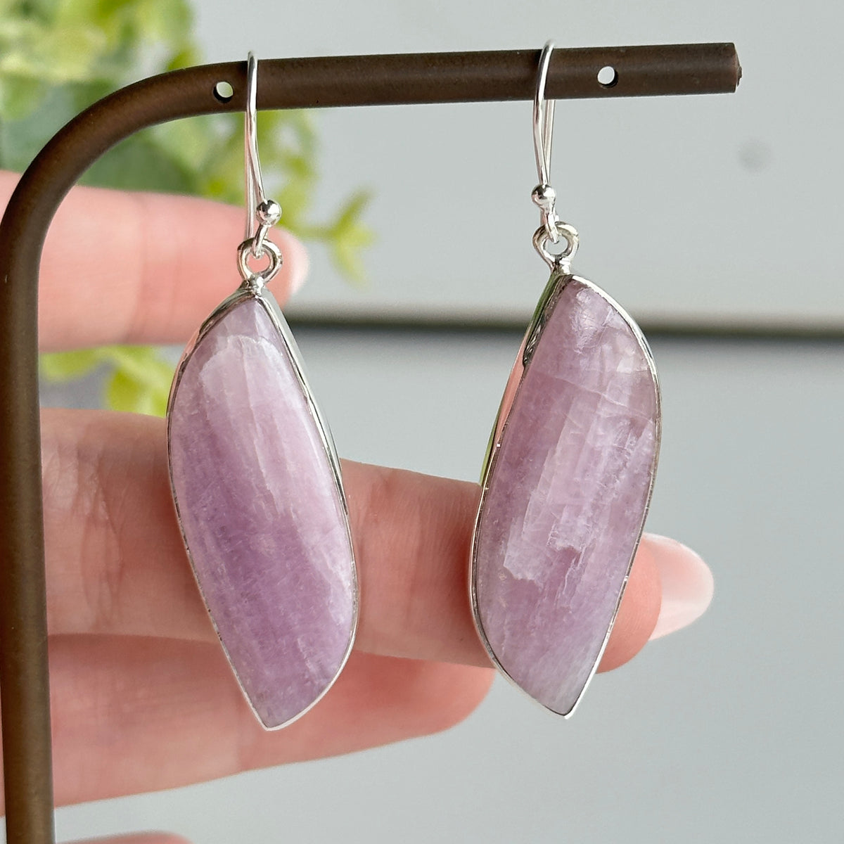 Kunzite Wave Earrings