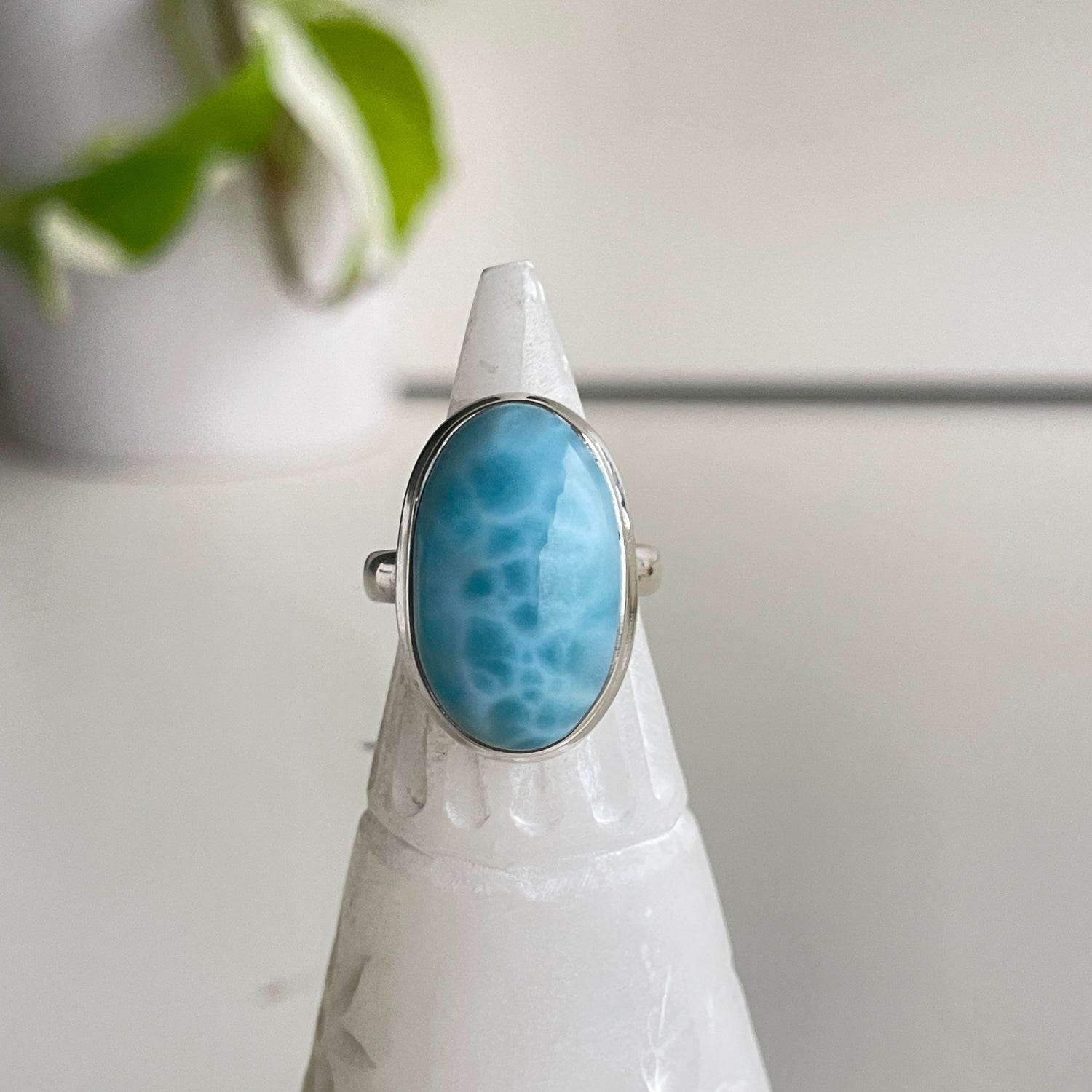 Larimar Oval Ring Sz6