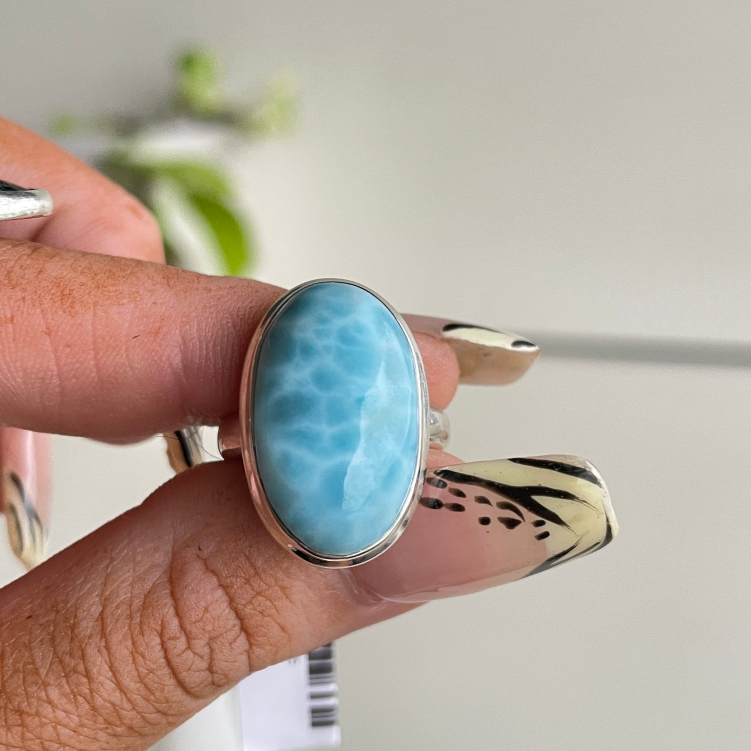 Larimar Oval Ring Sz6