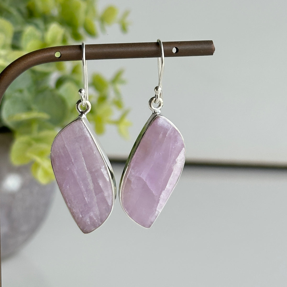 Kunzite Wave Earrings
