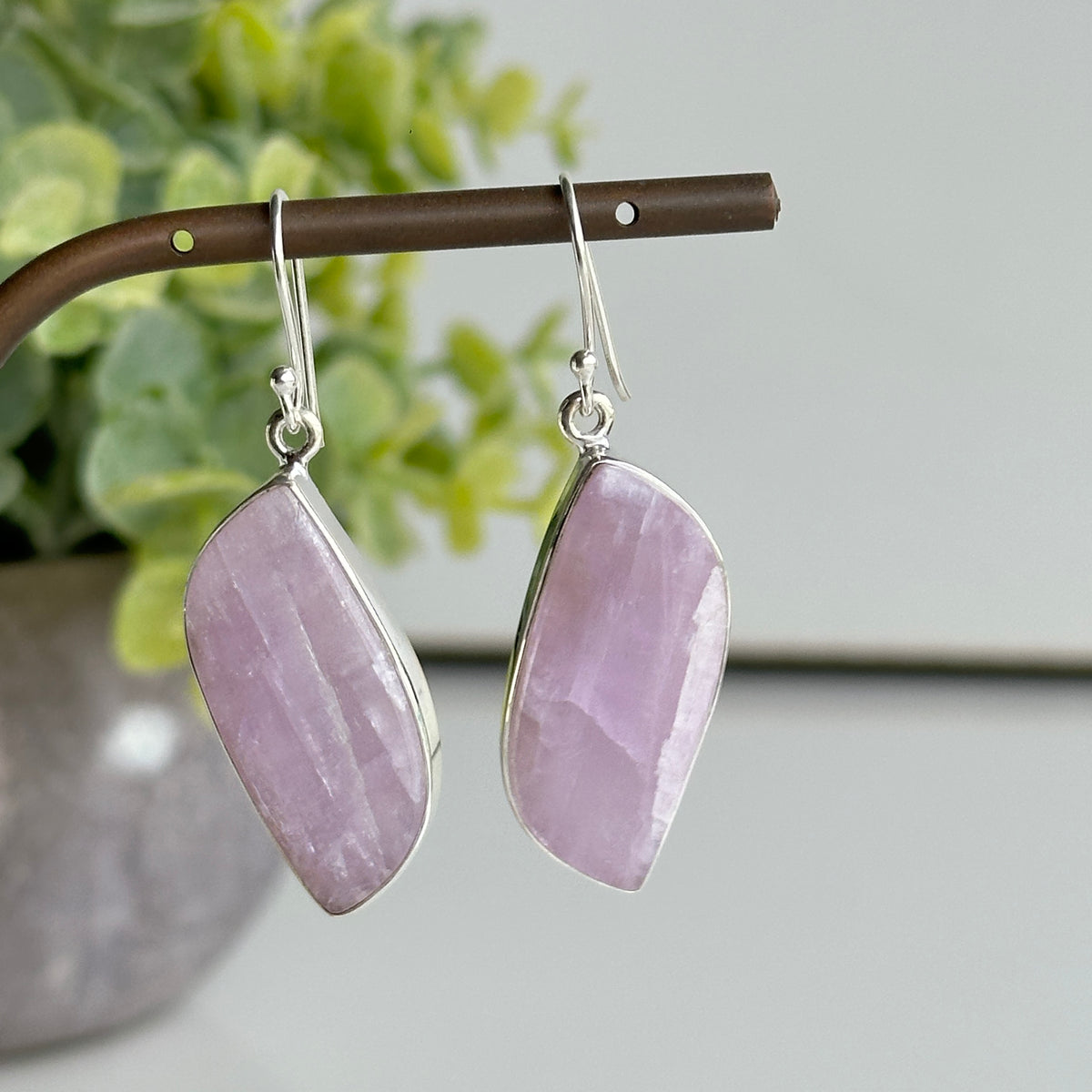 Kunzite Wave Earrings
