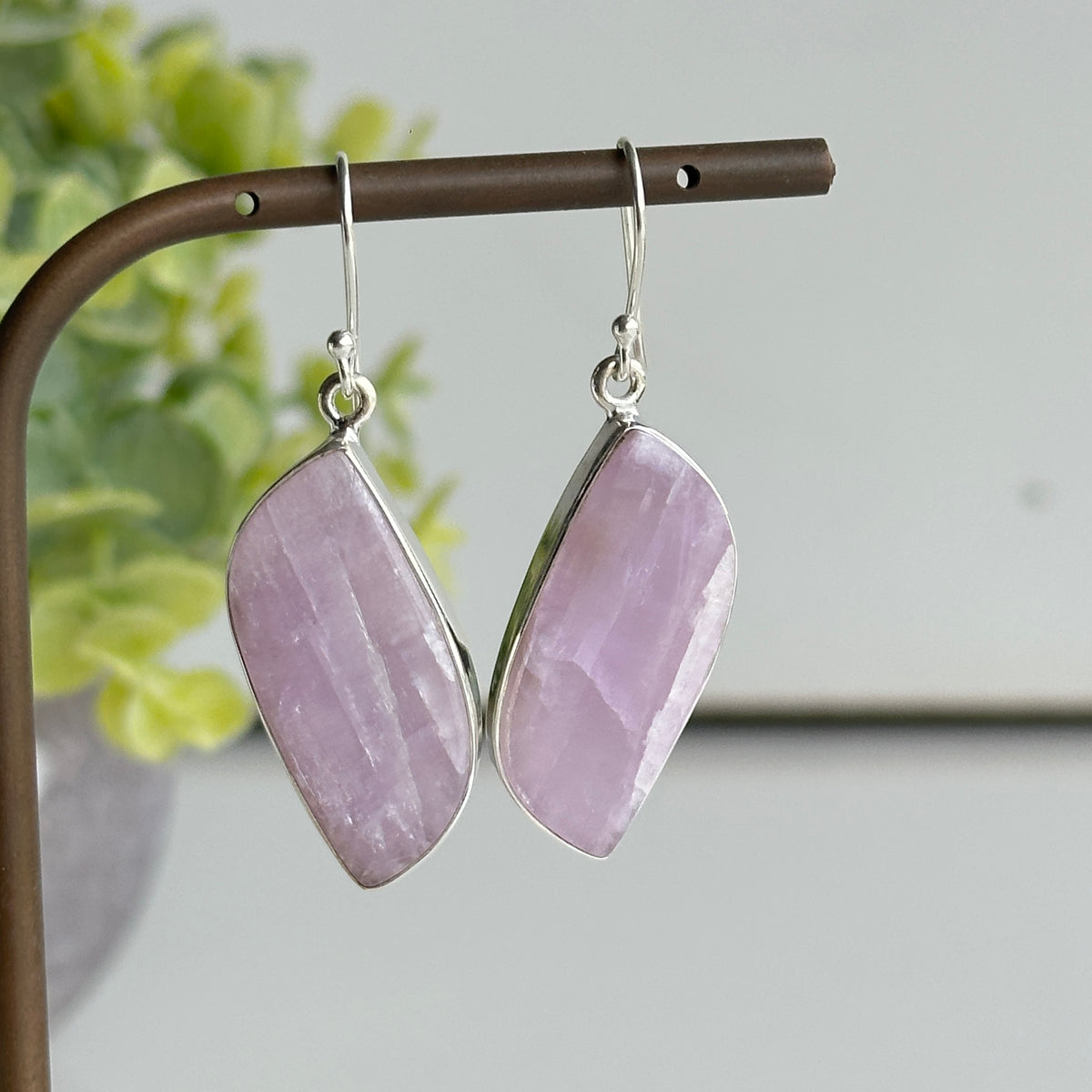 Kunzite Wave Earrings