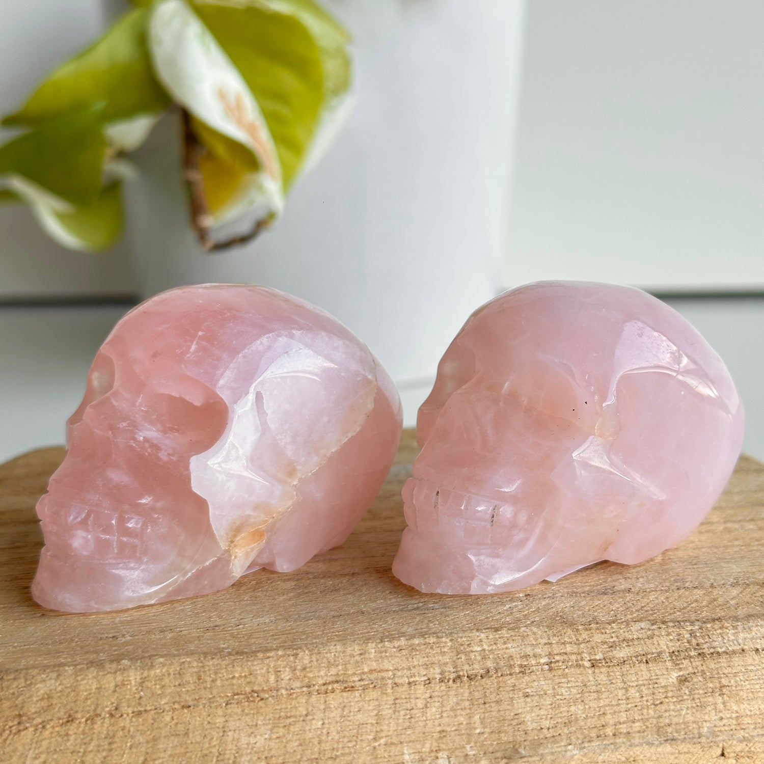 Rose Quartz Skull