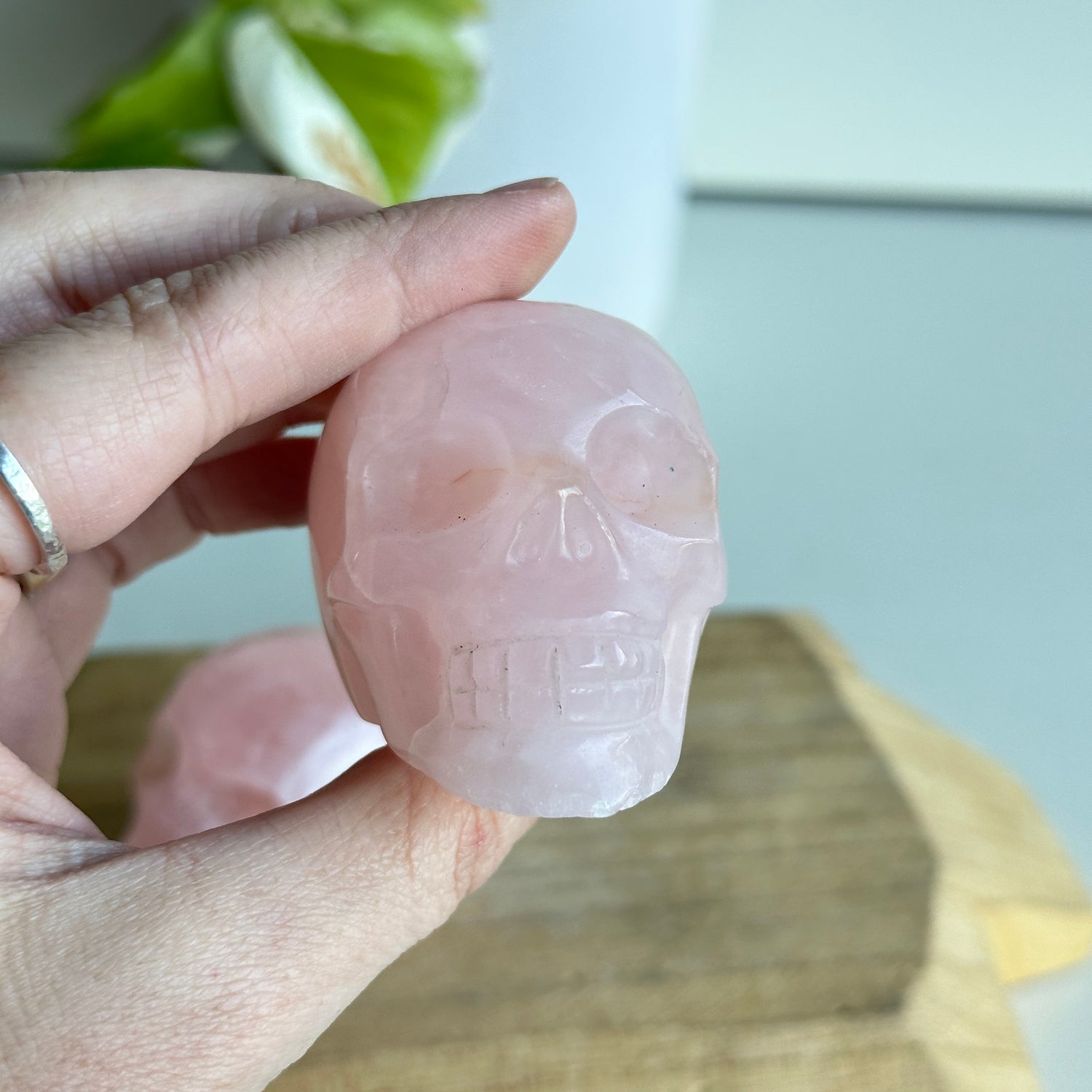 Rose Quartz Skull