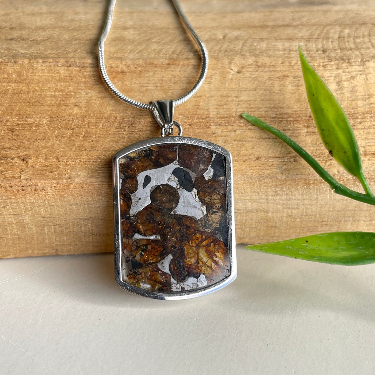 Sericho Pallasite Meteorite Pendant