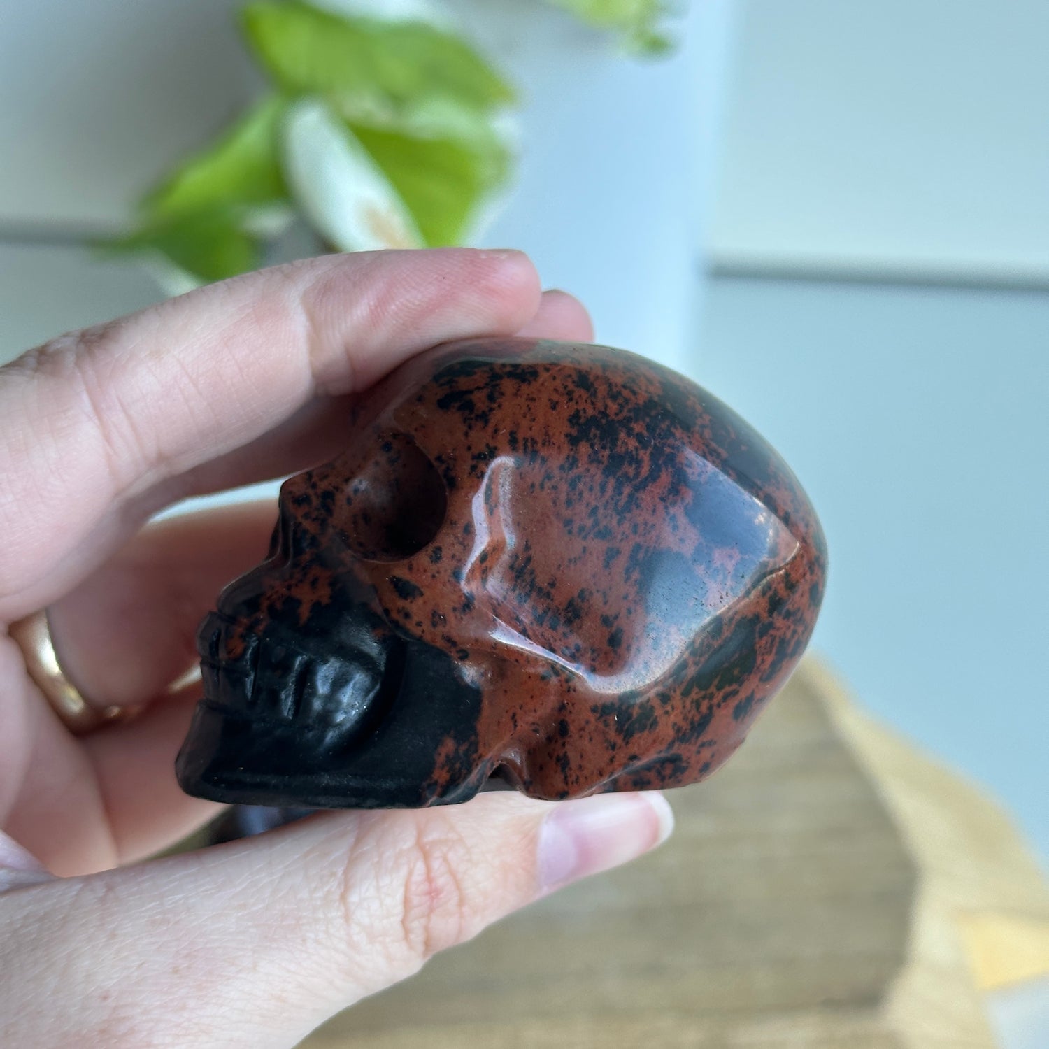 Mahogany Obsidian Skull