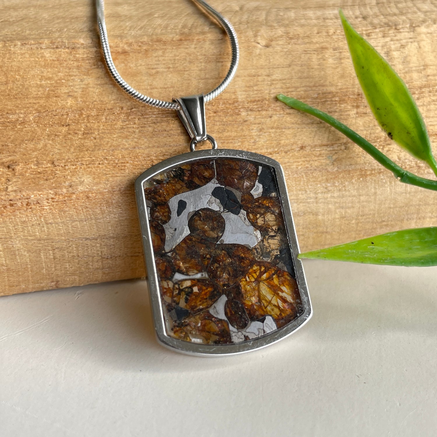 Sericho Pallasite Meteorite Pendant