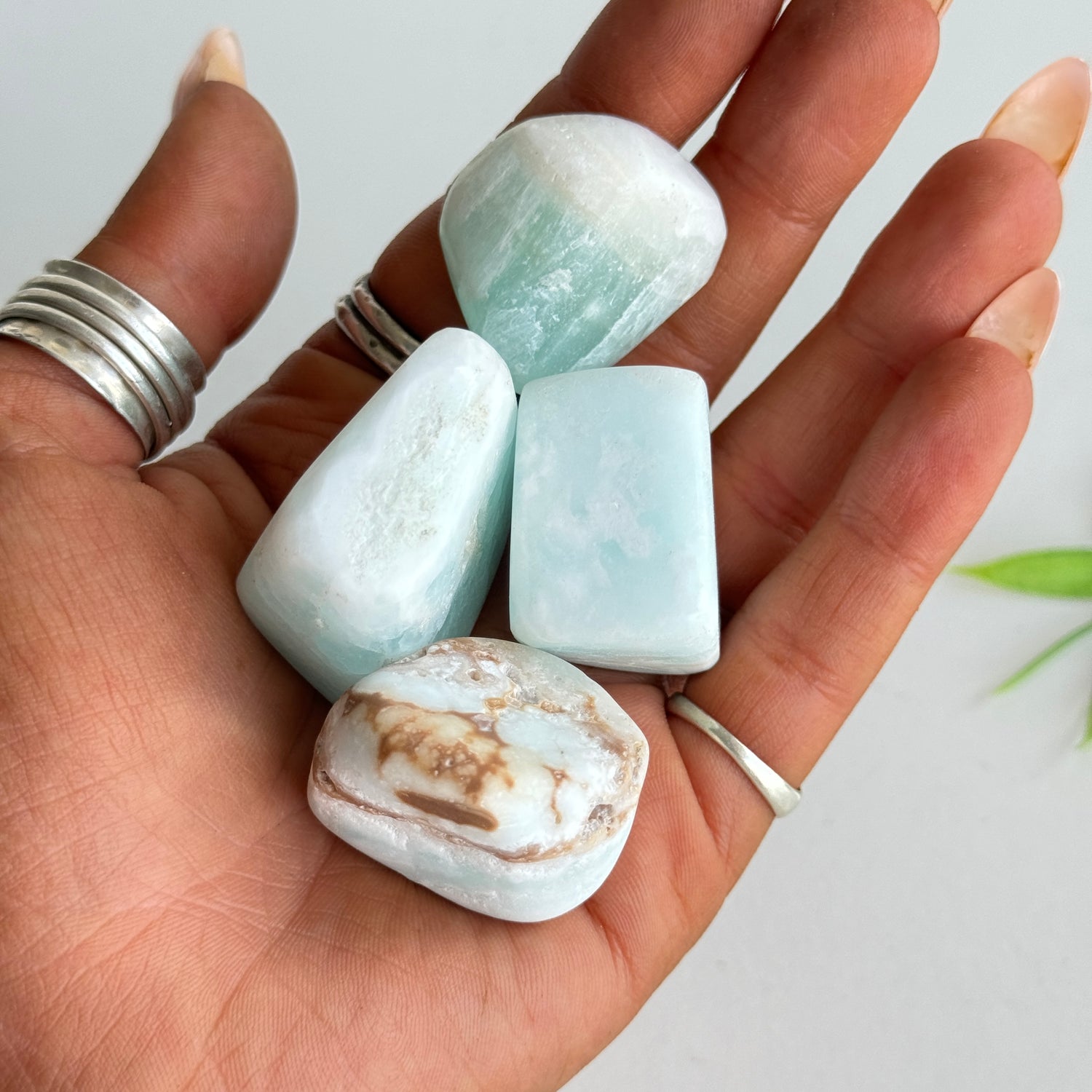 Caribbean Calcite Tumbled