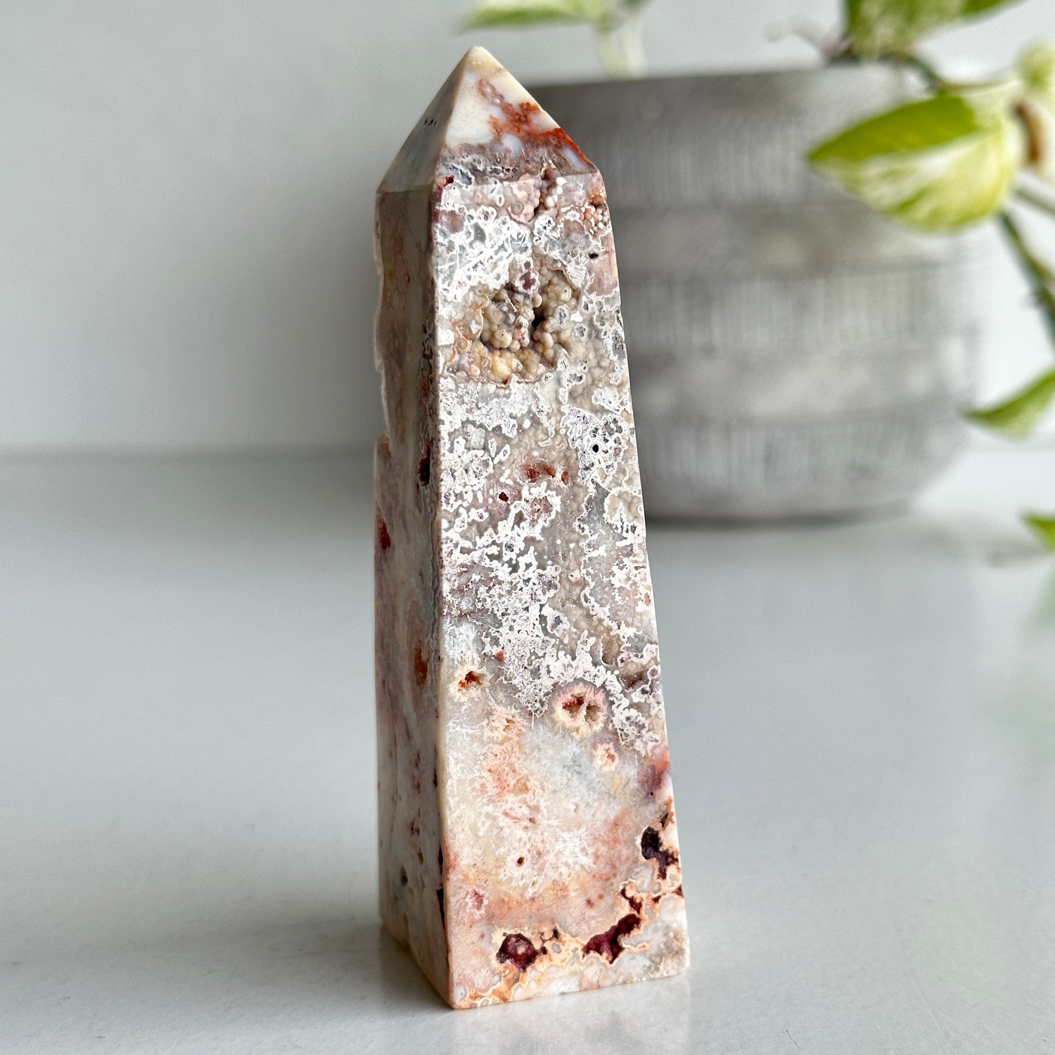 Pink Crazy Lace Agate Obelisk 10.9cm 02