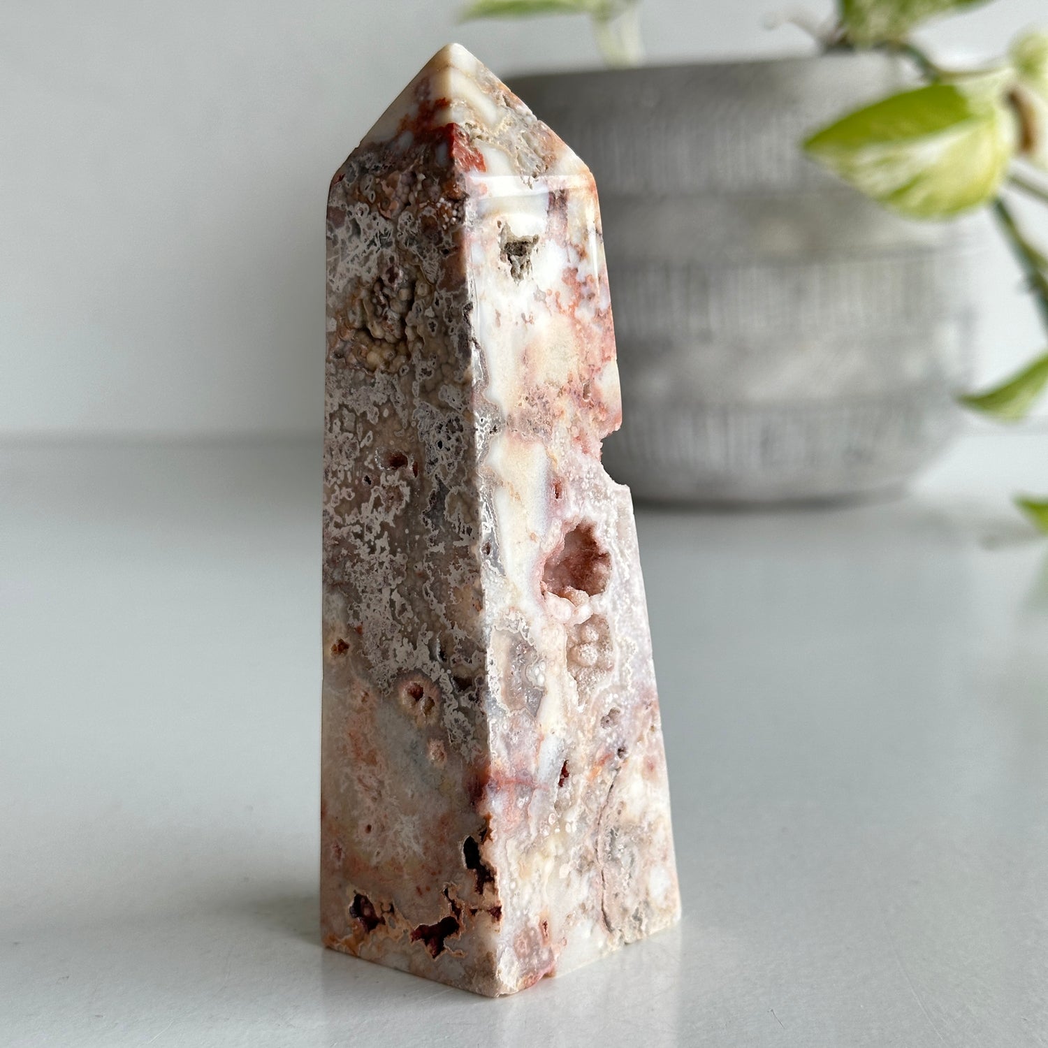 Pink Crazy Lace Agate Obelisk 10.9cm 02