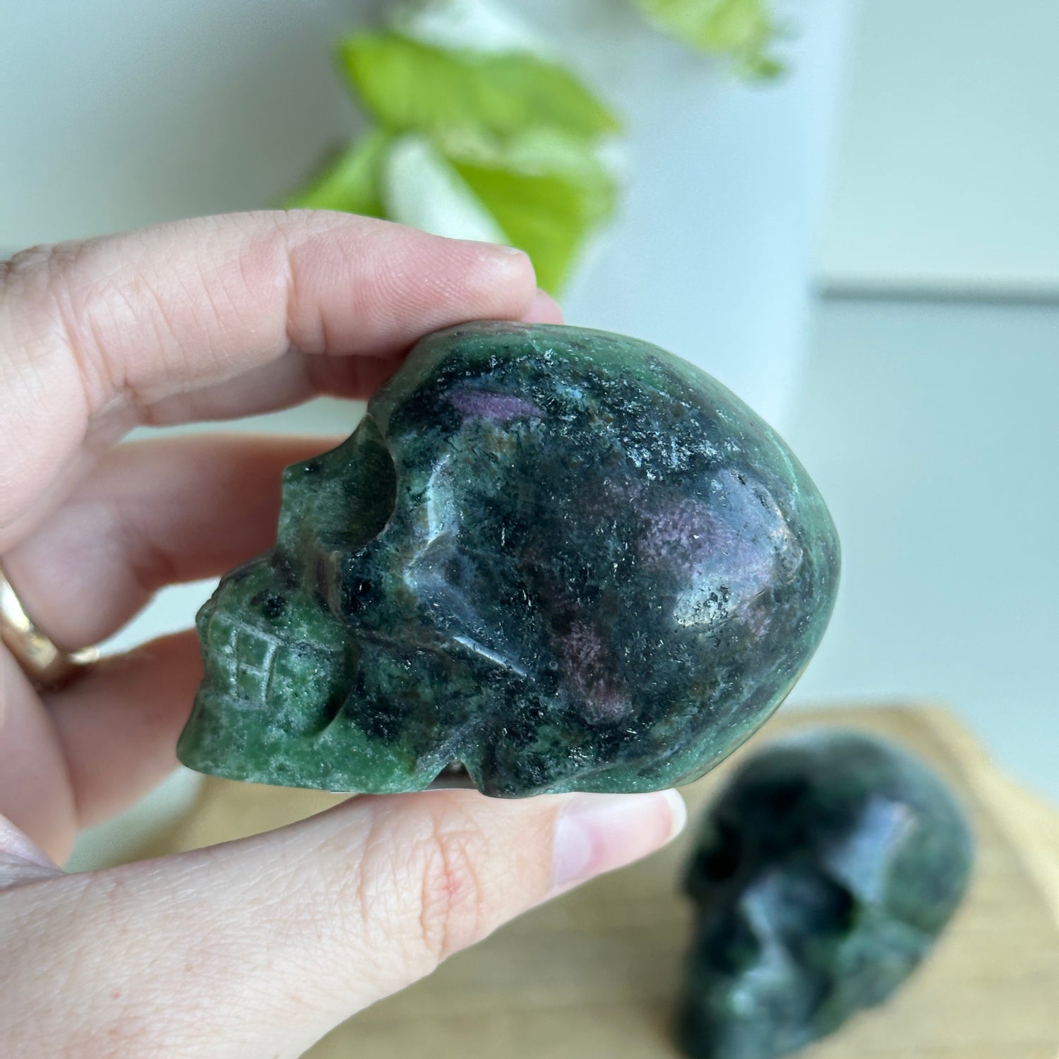 Ruby In Zoisite Skull