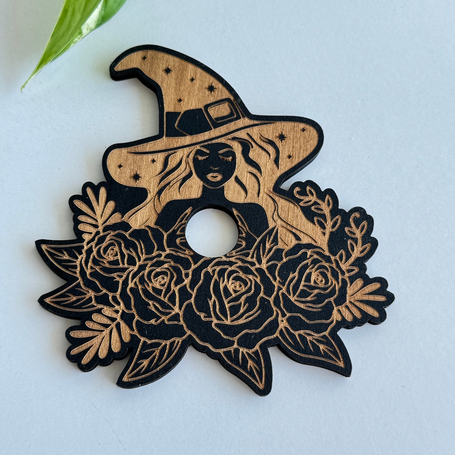 Witch with Roses Sphere Holder