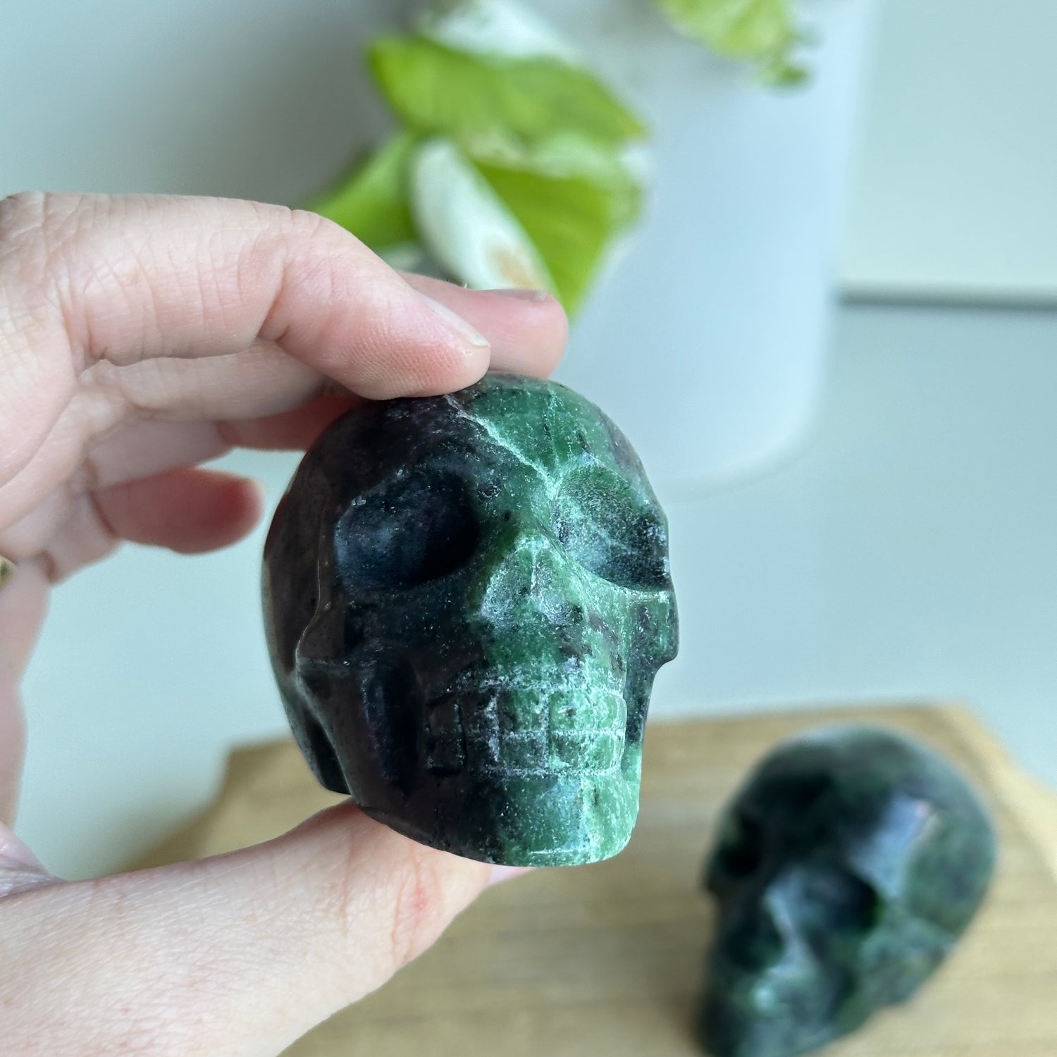 Ruby In Zoisite Skull