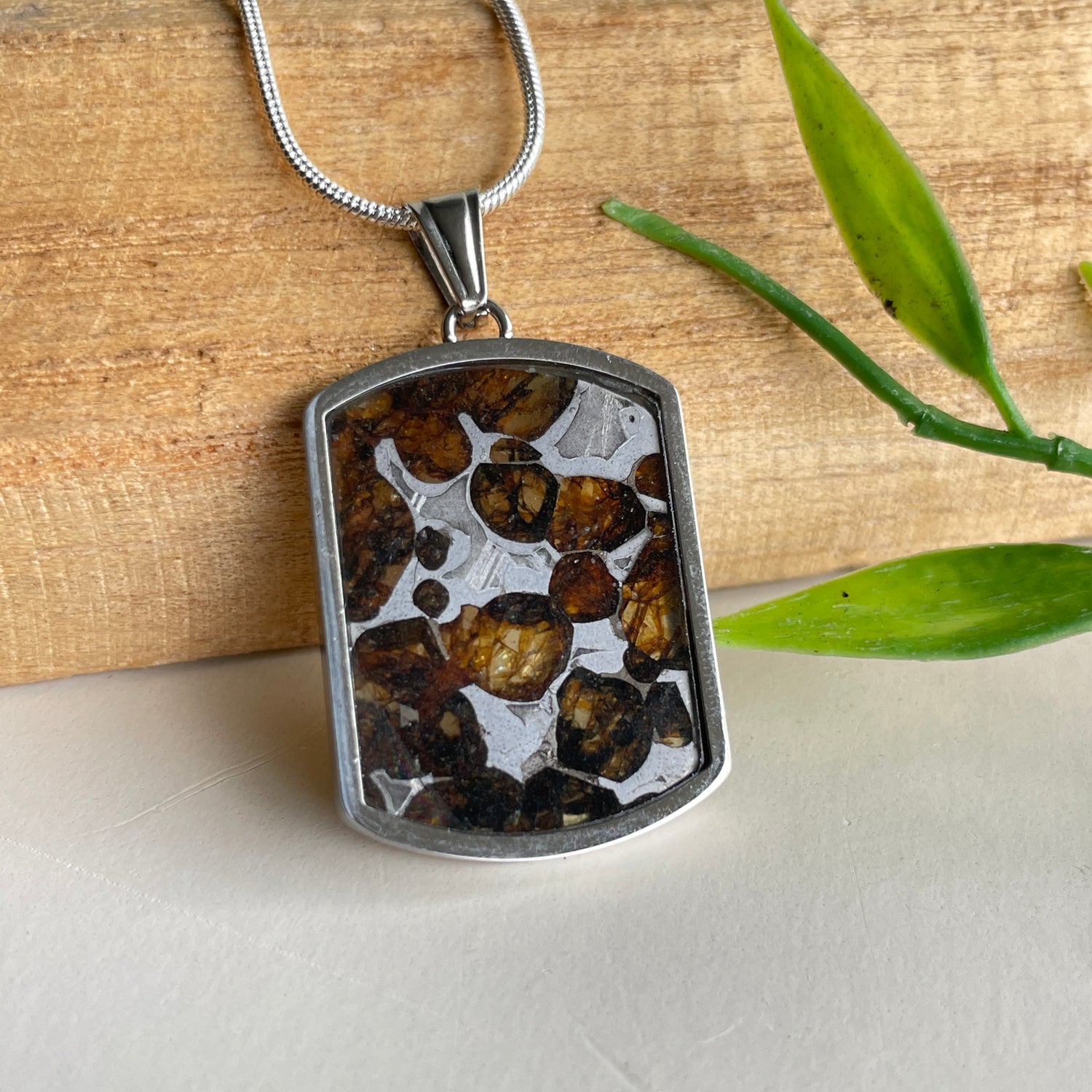 Sericho Pallasite Meteorite Pendant